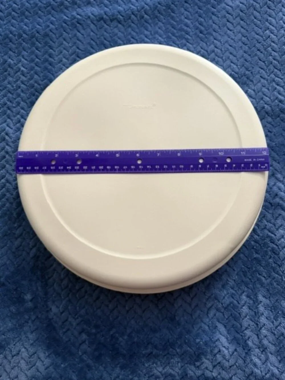 Vintage Tupperware Divided Chip & Dip Tray Set (#1665 tray & #1666 lid)